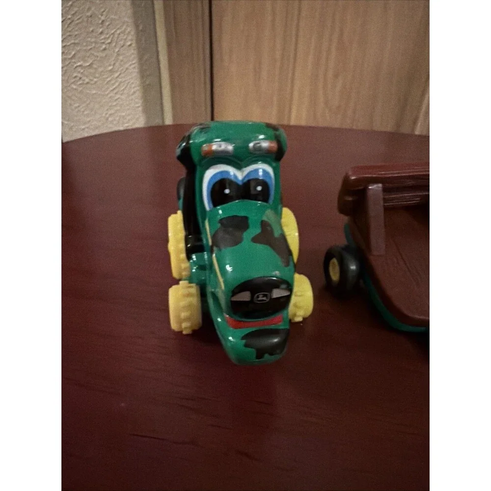Ertl John Deere Chunky Kids Toddler Toy Corey Combine & Tractor Green Yellow GUC